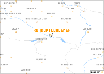 map of Xonrupt-Longemer