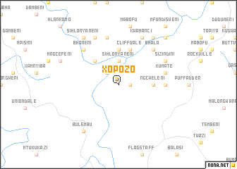 map of Xopozo