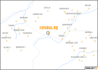 map of Xoşbulaq