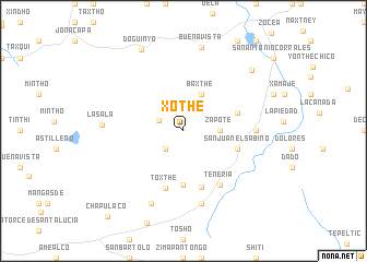 map of Xothé