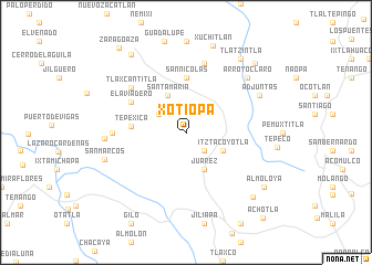 map of Xotiopa