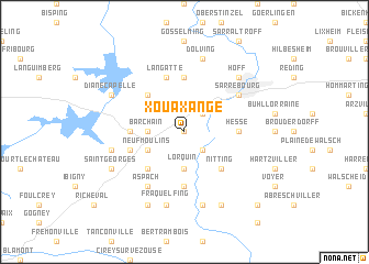 map of Xouaxange