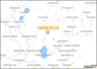 map of Xoxocotla