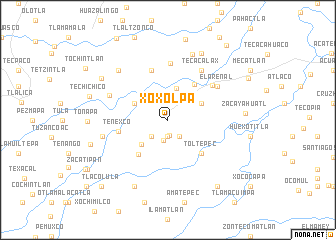 map of Xoxolpa