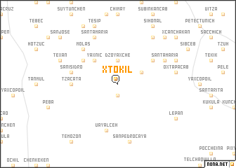 map of Xtokil