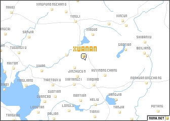 map of Xuanan