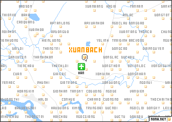 map of Xuân Bách
