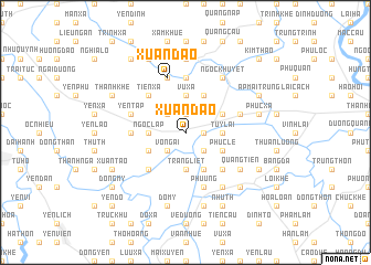 map of Xuân Ðào