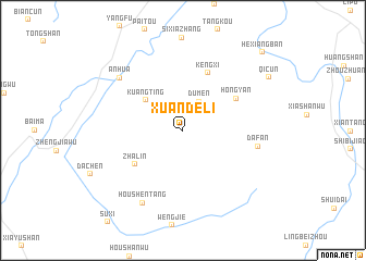 map of Xuandeli