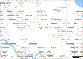 map of Xuân Hoa