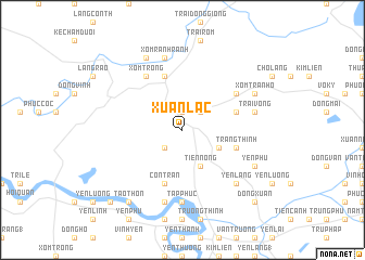 map of Xuân Lạc