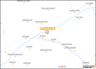 map of Xuanren