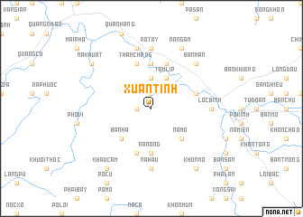 map of Xuân Tình