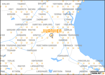 map of Xuân Viên