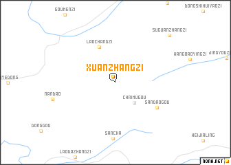 map of Xuanzhangzi