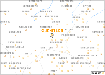 map of Xuchitlán