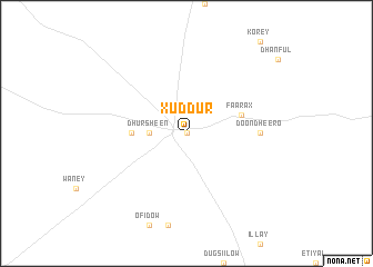 map of Xuddur