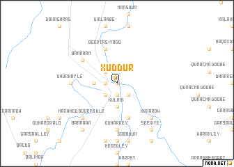 map of Xuddur