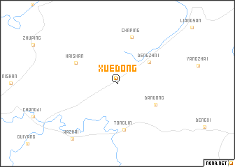 map of Xuedong