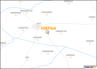 map of Xuefuji