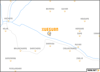 map of Xueguan