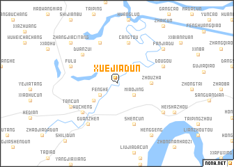 map of Xuejiadun