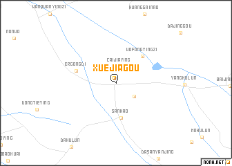 map of Xuejiagou