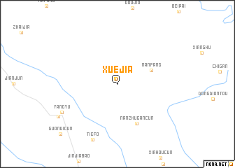 map of Xuejia