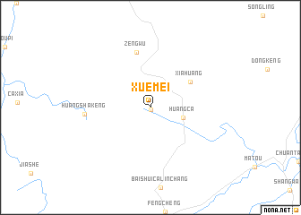 map of Xuemei