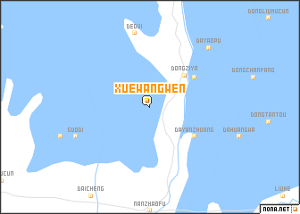 map of Xuewangwen