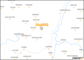 map of Xujiang