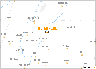 map of Xunjialou