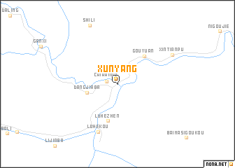 map of Xunyang