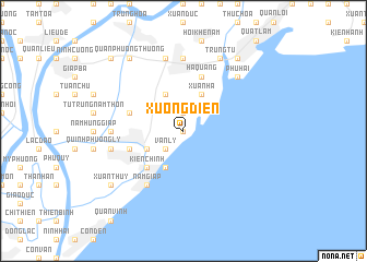 map of Xương Ðiền