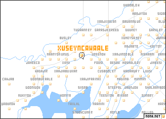 map of Xuseyn Cawaale