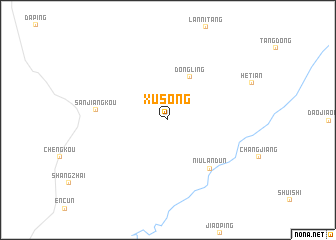 map of Xusong