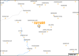 map of Xuyuan