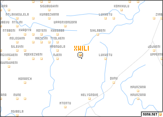 map of Xwili
