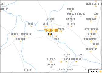 map of Yabaka