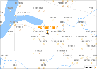 map of Yabangolé