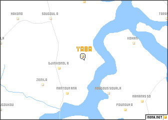 map of Yaba