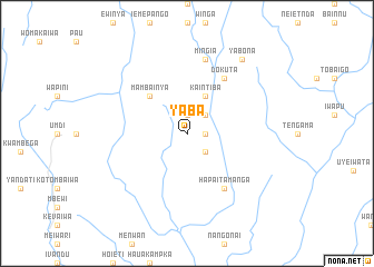 map of Yaba