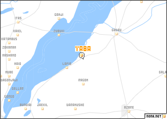 map of Yaba