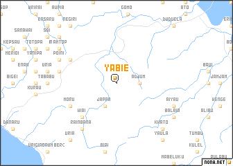 map of Yabie
