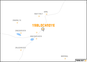 map of Yablochnoye