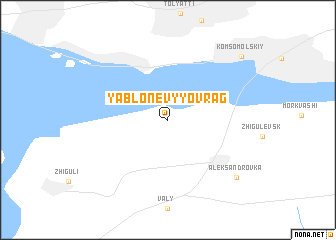 map of Yablonevyy Ovrag