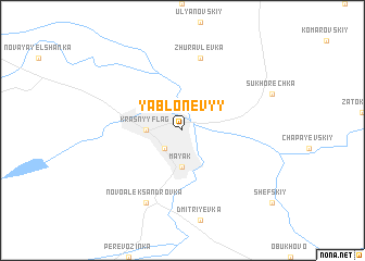 map of Yablonevyy