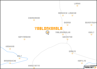 map of Yablonka Mala