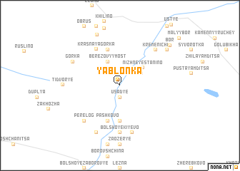 map of Yablon\