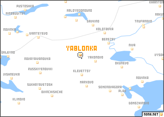 map of Yablon\